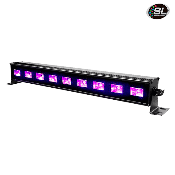 Barra de luz negra LED Ultravioleta 18 LEDs, 1 metro